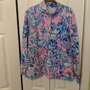 Lily Pulitzer 3/4 zip pullover